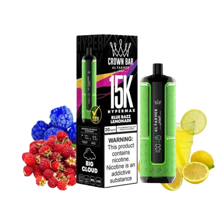 Al Fakher Crown Bar Hypermax 15000 Puffs Vape