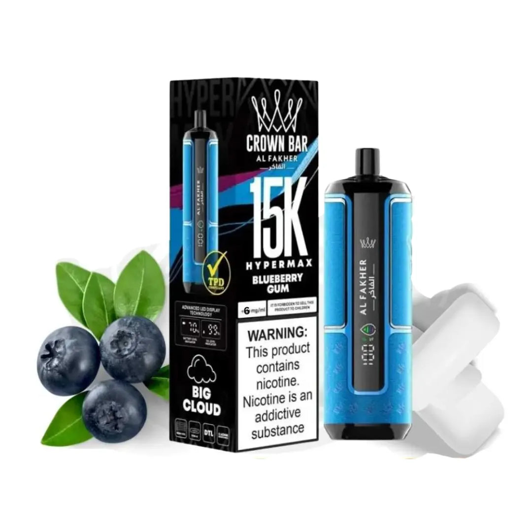 Al Fakher Crown Bar Hypermax 15000 Puffs Vape