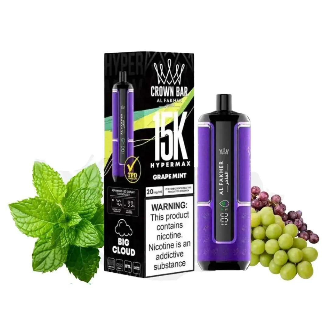 Al Fakher Crown Bar Hypermax 15000 Puffs Vape