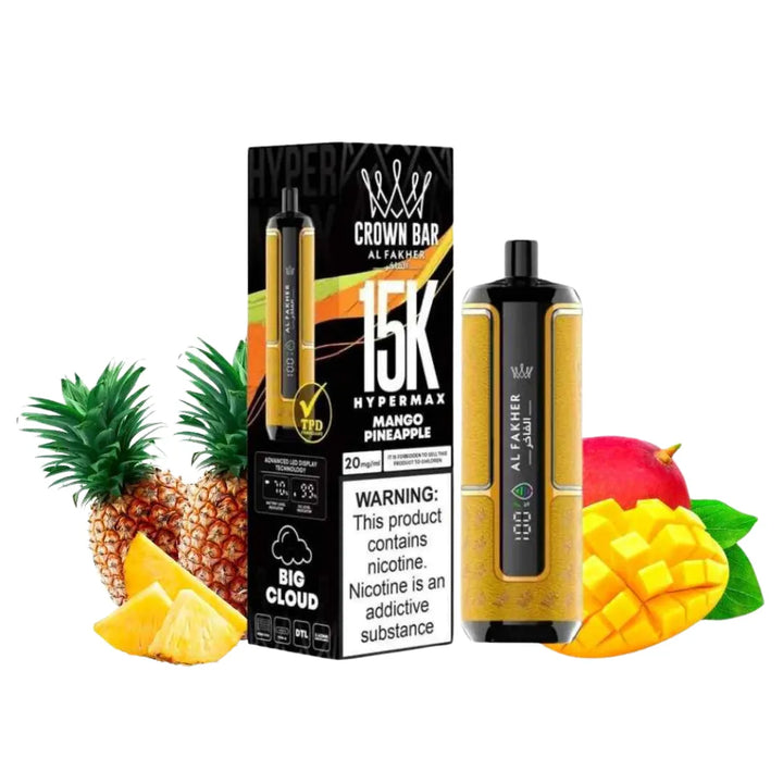Al Fakher Crown Bar Hypermax 15000 Puffs Vape