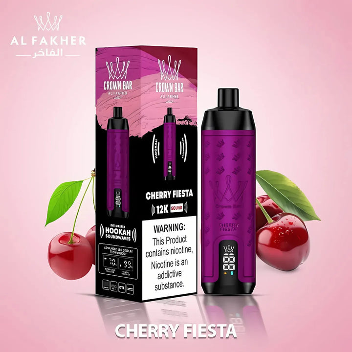Crown Bar Al Fakher 12000 Puffs 50mg Integrated Hookah Sound Wave Disposable Vape
