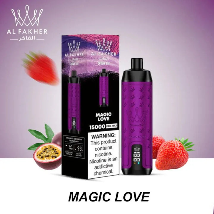 Magic Love - Al Fakher Crown Bar Pro Max 15000 Puffs Disposable Vape in Dubai, UAE