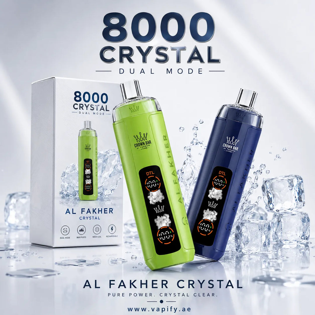 Al Fakher Crown Bar Crystal 8000 Puffs in UAE