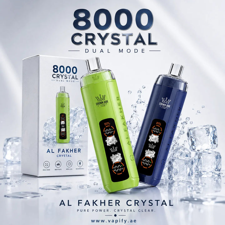 Al Fakher Crown Bar Crystal 8000 Puffs in UAE