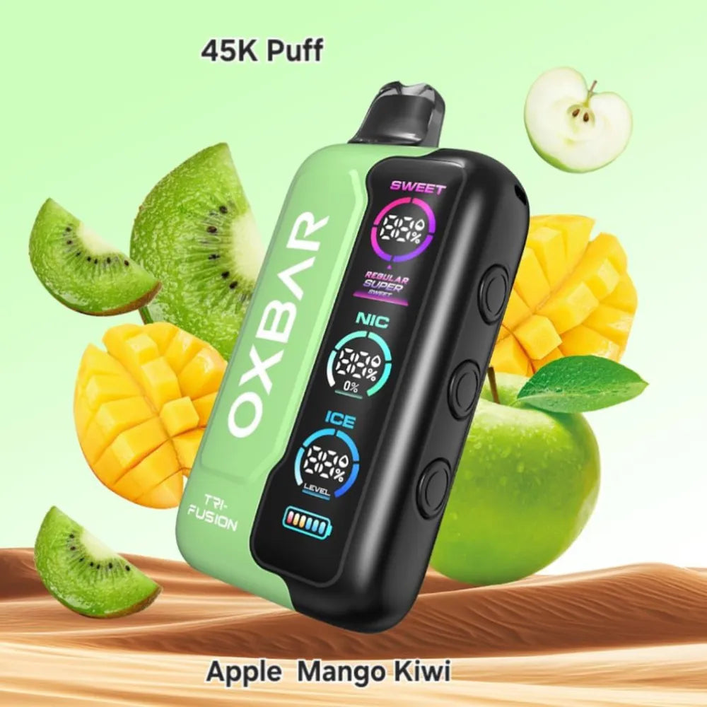 Apple Mango Kiwi - OXBAR TRI Fusion 45000 Puffs Disposable Vape in Dubai, UAE