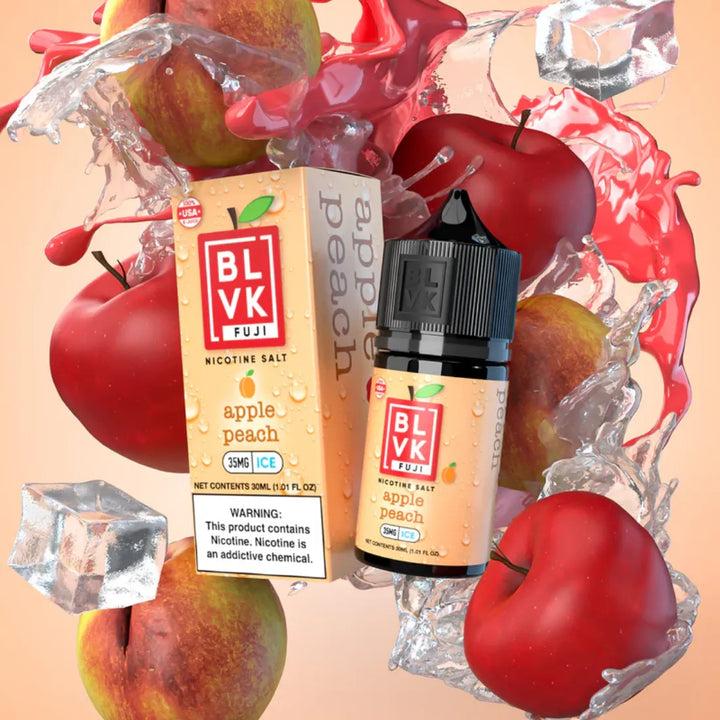 Apple Peach -  BLVK FUJI (Fruit Iced) Nicotine Salt 30ml E-Liquid in Dubai, UAE