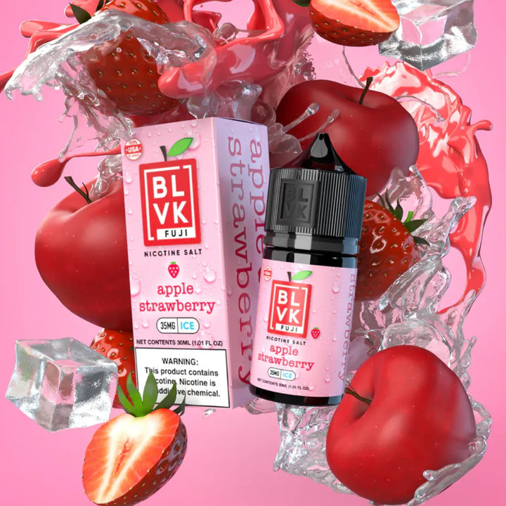 Apple Strawberry -  BLVK FUJI (Fruit Iced) Nicotine Salt 30ml E-Liquid in Dubai, UAE