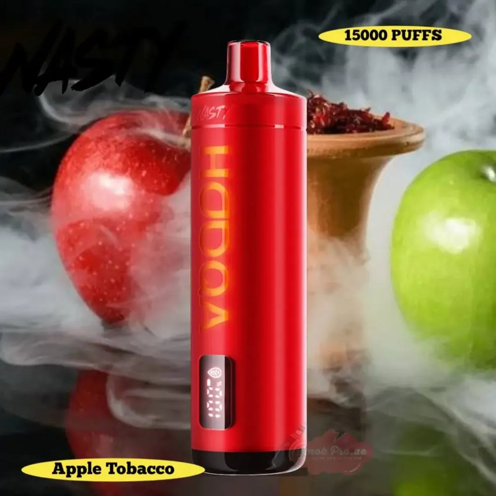 Apple Tobacco -  Nasty Bar Hooqa DF15KI 15000 Puffs Shisha Disposable Vape in Dubai, UAE