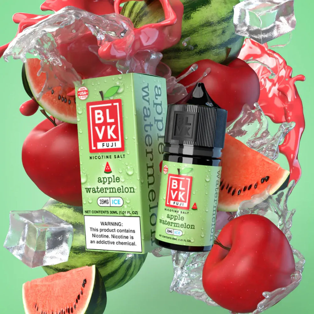 Apple Watermelon -  BLVK FUJI (Fruit Iced) Nicotine Salt 30ml E-Liquid in Dubai, UAE