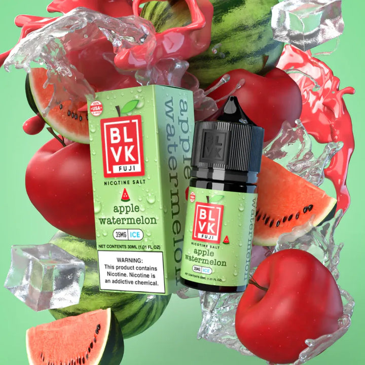 Apple Watermelon -  BLVK FUJI (Fruit Iced) Nicotine Salt 30ml E-Liquid in Dubai, UAE