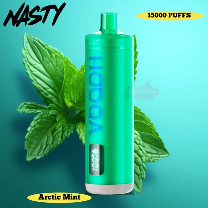 Arctic Mint  -  Nasty Bar Hooqa DF15KI 15000 Puffs Shisha Disposable Vape in Dubai, UAE