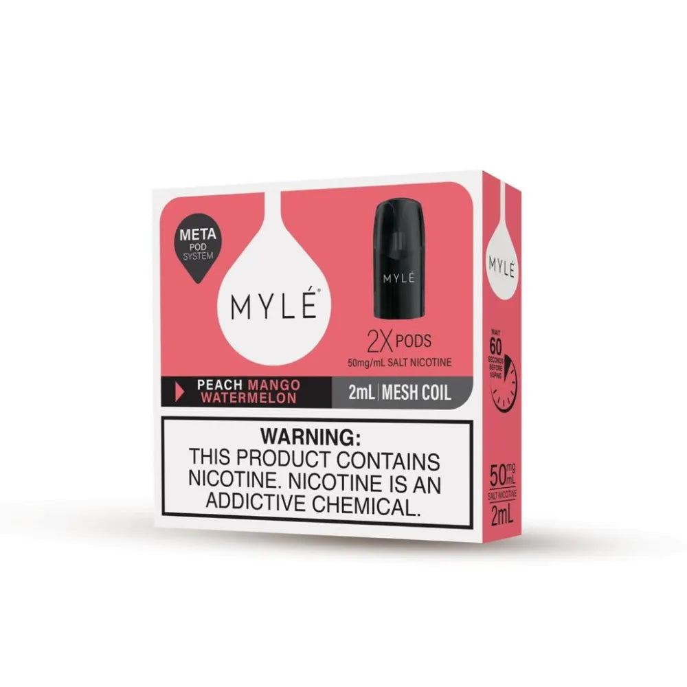 BEST MYLE META V5 PODS- PEACH MANGO WATERMELON NEAR ME 