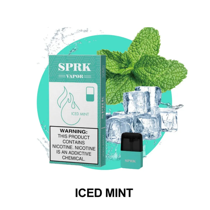 BEST SPRK VAPOR MYLE V4 PODS- ICED MINT NEAR ME 