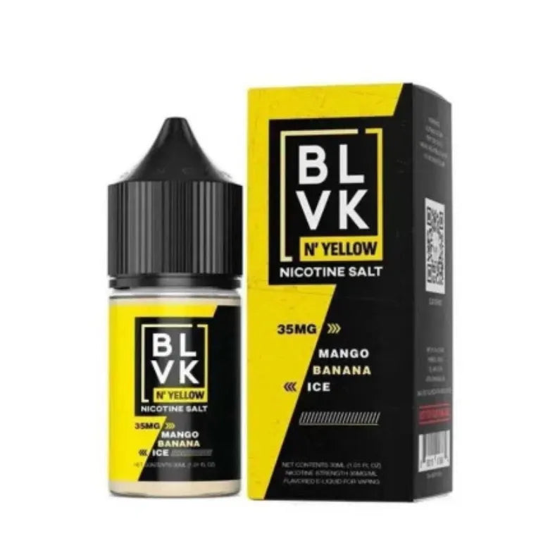 BLVK-SALTNIC-E-LIQUID 35MG & 50MG Mango Banana Ice