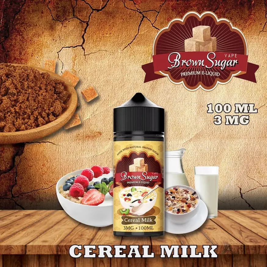 BROWN SUGAR PREMIUM VAPE JUICE 100ML E-LIQUID - CEREAL MILK