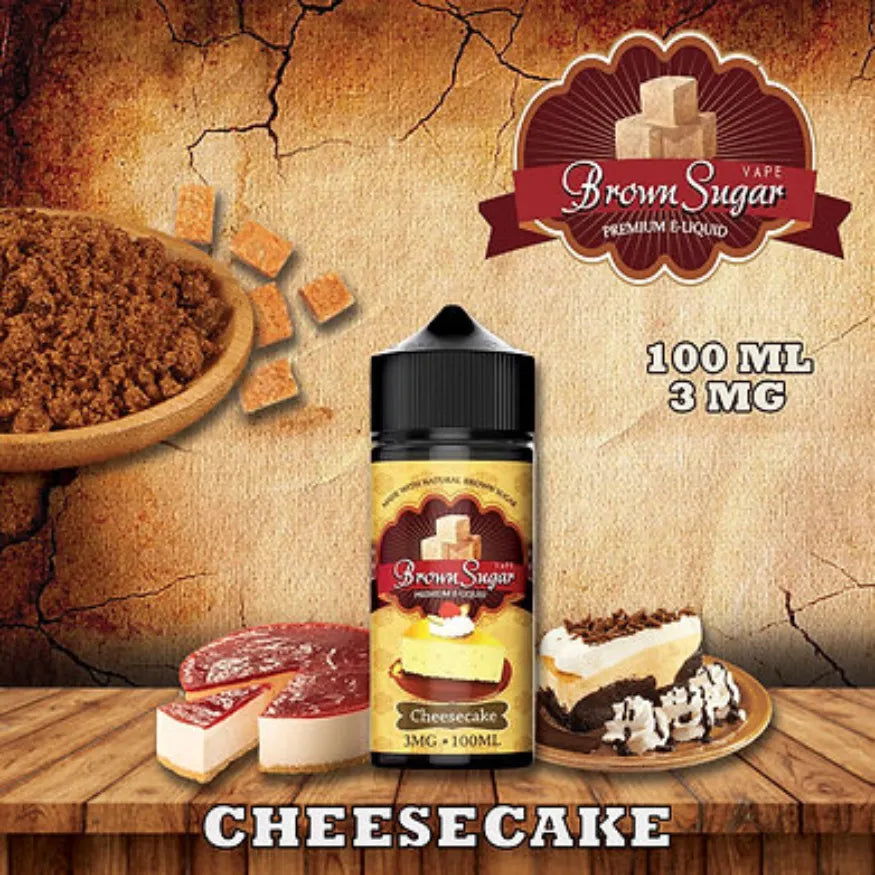 BROWN SUGAR PREMIUM VAPE JUICE 100ML E-LIQUID - CHEESES CAKE