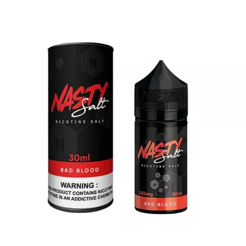Bad Blood - Nasty Salt-Nicotine 30ml E-liquid in 30mg & 50mg Vape juice in Dubai , UAE