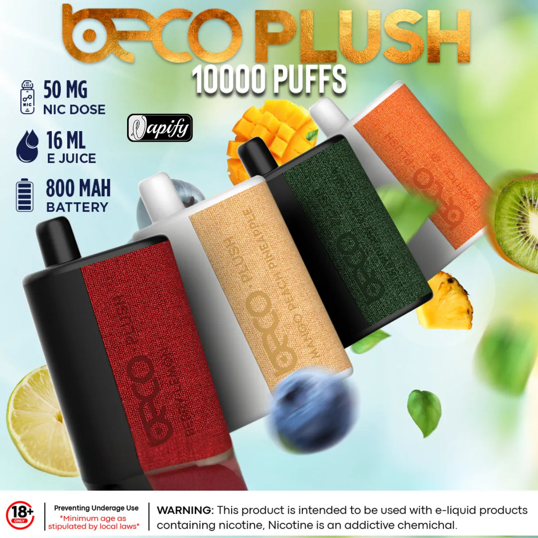 Beco Plush 10000 Puffs Disposable Vape 20mg & 50mg in Dubai, UAE Vape Shop Online in Dubai Beco Plush 10000 Puffs Disposable Vape 20mg & 50mg in Dubai, UAE Vape Shop Online in Dubai