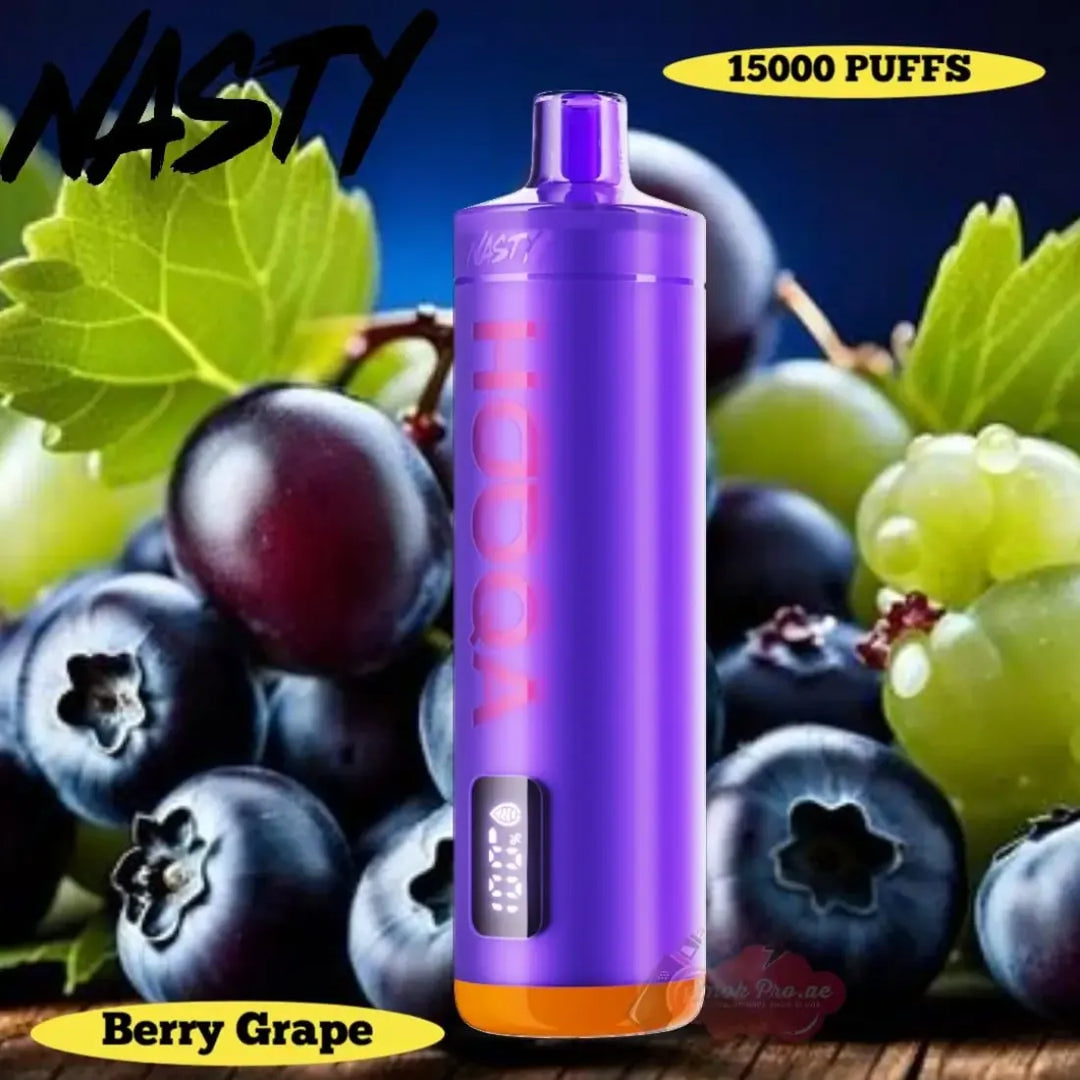 Berry Grape -  Nasty Bar Hooqa DF15KI 15000 Puffs Shisha Disposable Vape in Dubai, UAE