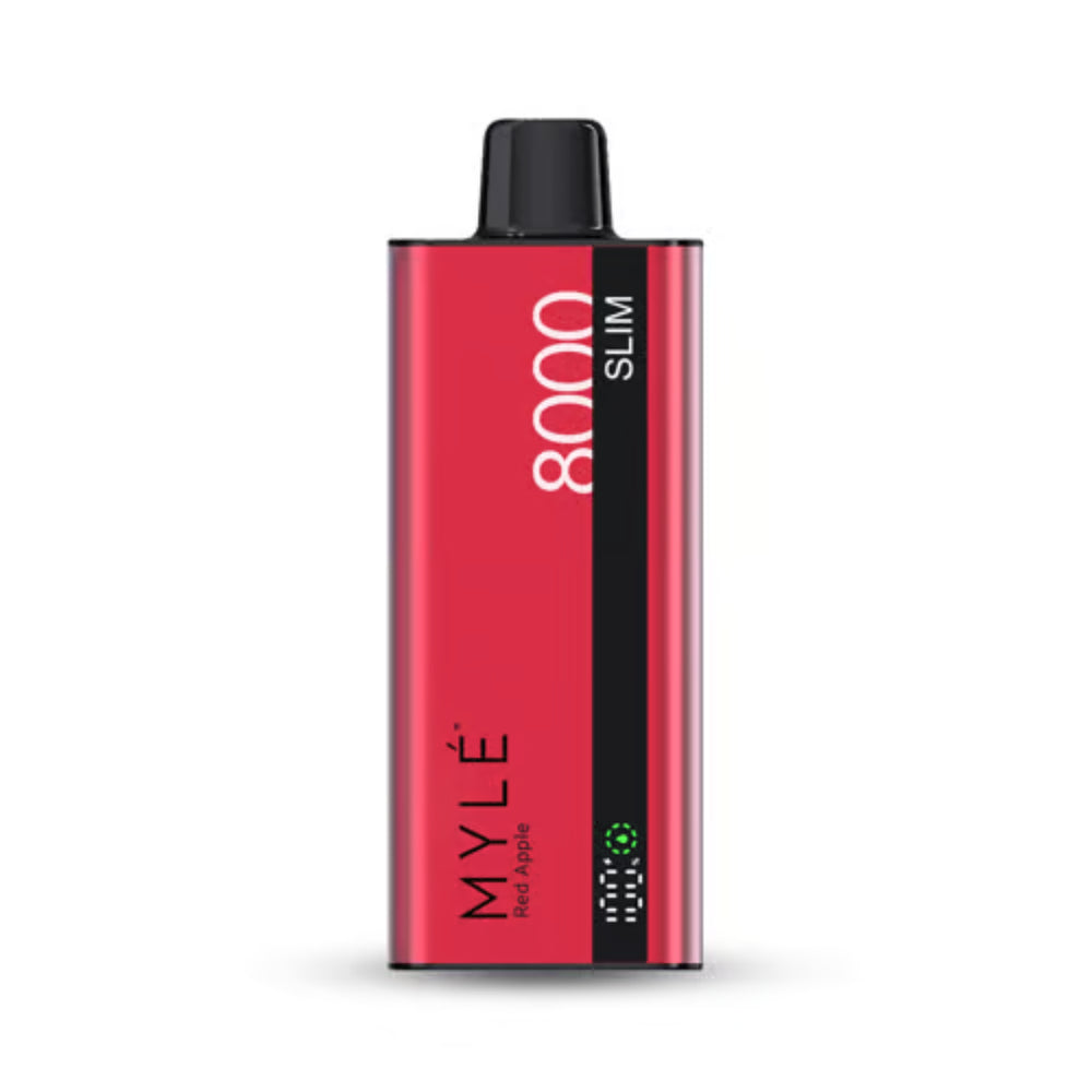 Best MYLE Slim 8000 Puffs 50MG Disposable Vape-Red Apple Near me