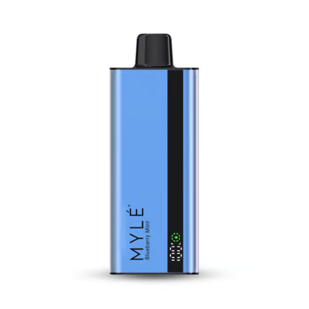Best MYLE Slim 8000 Puffs 50MG Disposable Vape- Blueberry Mint Near me 