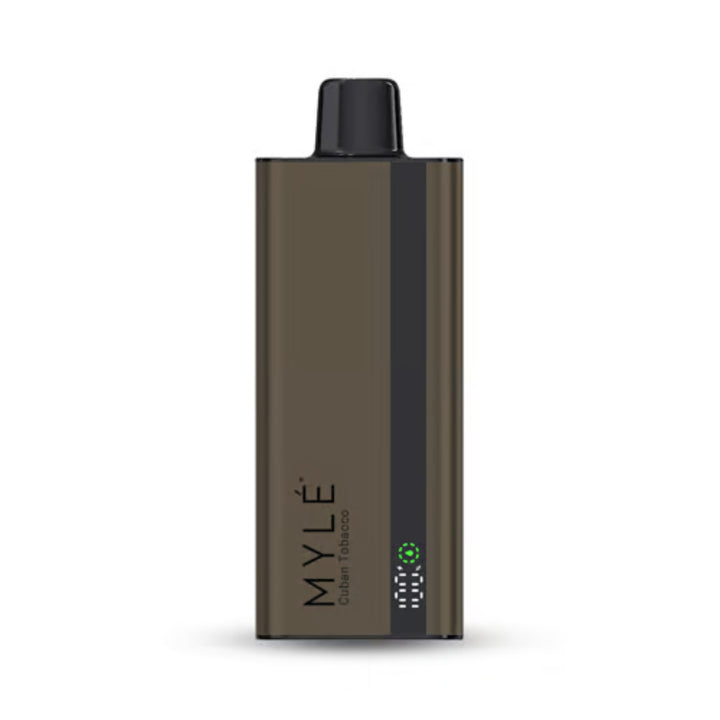 Best MYLE Slim 8000 Puffs 50MG Disposable Vape- Cuban Tobacco Near me 