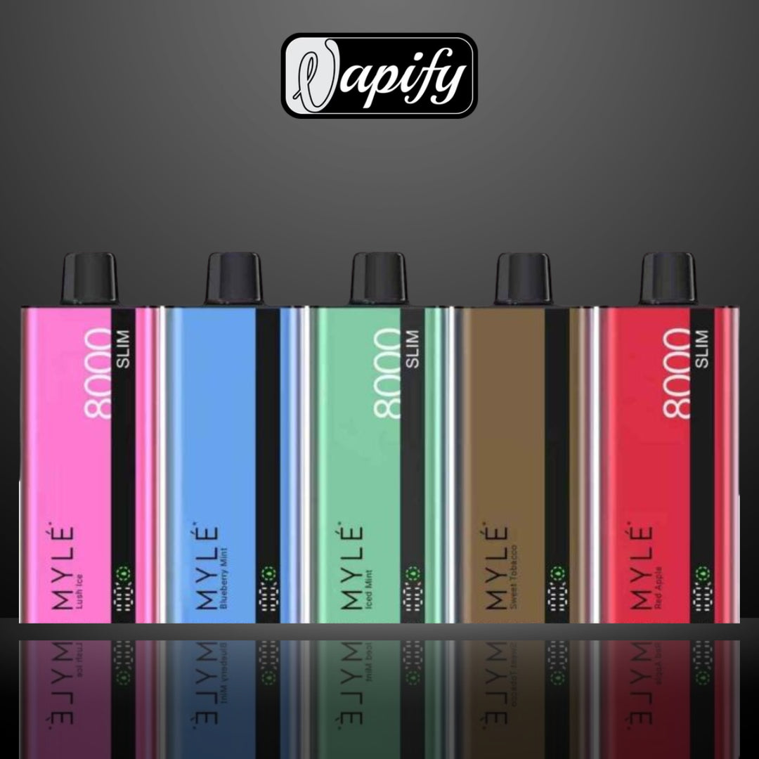 MYLE Slim 8000 Puffs Disposable Vape 5% Nicotine in Dubai, UAE Vape Shop Online in Dubai MYLE Slim 8000 Puffs Disposable Vape 5% Nicotine in Dubai, UAE Vape Shop Online in Dubai
