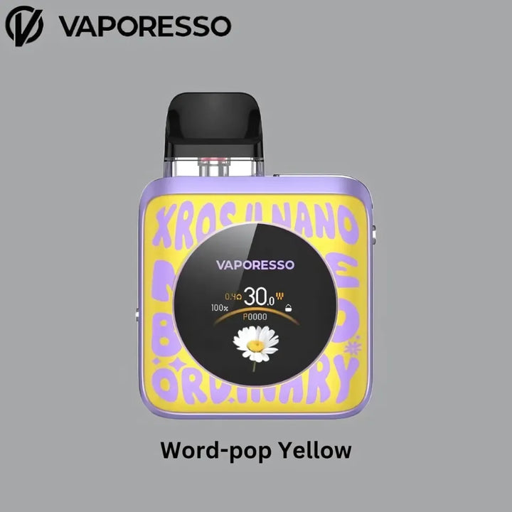 Best  VAPORESSO XROS 4 NANO POD System KITS -World Pop Yellow 