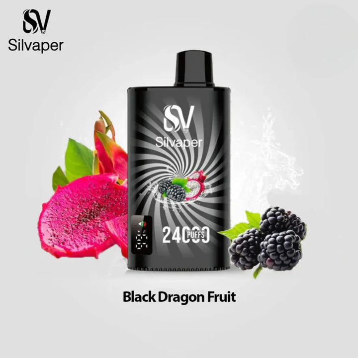 Black Dragon Fruit  - Silvaper 24000 Puffs Disposable Vape 2% Nicotine in Dubai, UAE