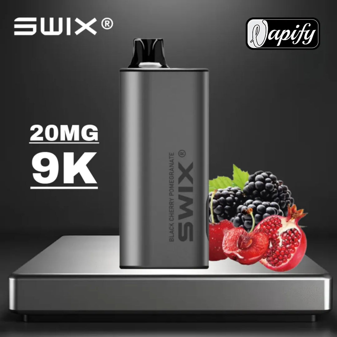 Black Cherry Pomegranate - Swix Mate 9000 Puffs Non-Rechargeable Disposable Vape 20mg in Dubai, UAE