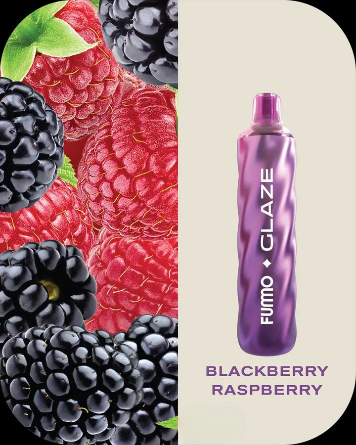 Black Raspberry - -FUMMO Glaze 4500 Puffs Disposable Vape 20mg Nicotine in Dubai, UAE