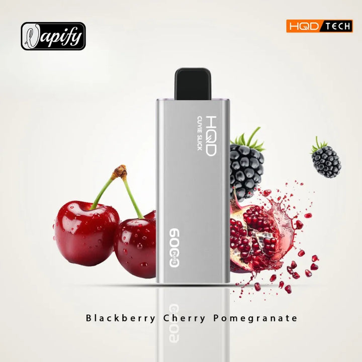 Blackberry Cherry Pomegranate  - HQD Cuvie Slick 6000 Puffs Disposable Vape 2% Nicotine in Dubai, UAE