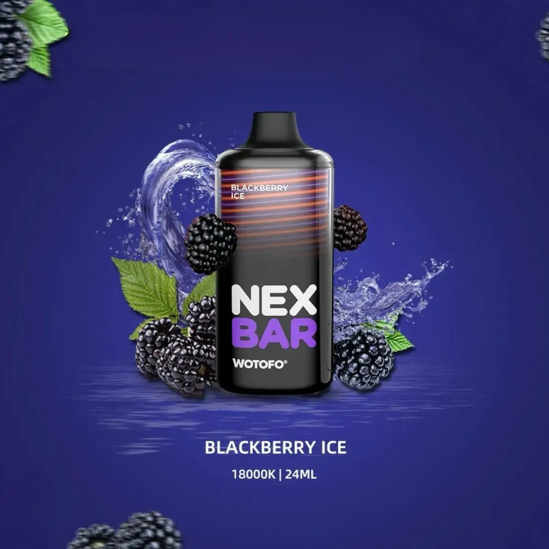 Blackberry Ice - Wotofo Nex Bar 18000 Puffs Disposable Vape 20mg in Dubai, UAE