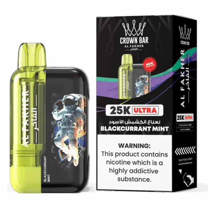 Blackcurrant Mint  - Al Fakher 25K Ultra 25000 Puffs 5mg Disposable Vape in Dubai, UAE
