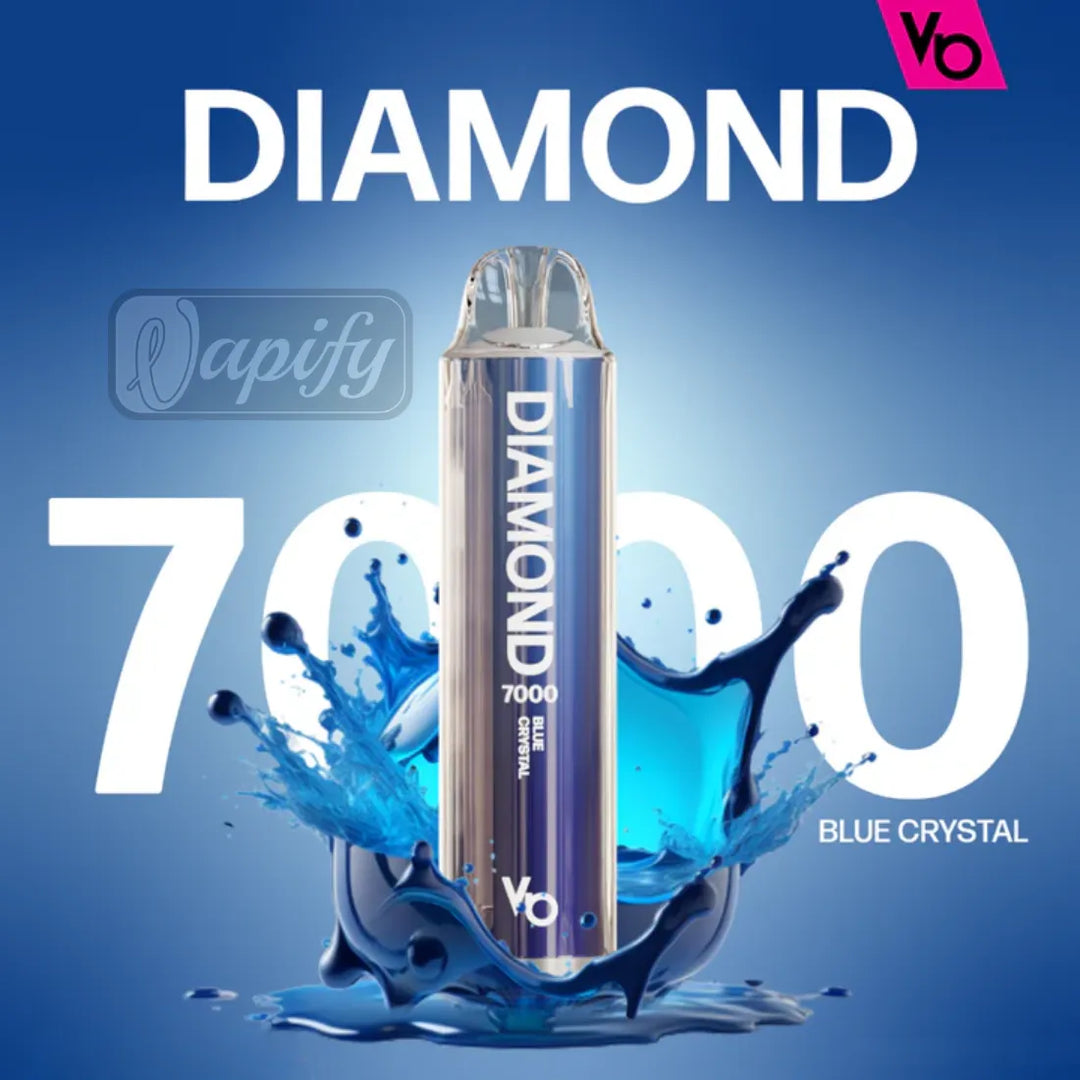 Blue Crystal  - Vapes Bars Diamond 7000 Puffs Disposable Vape 2% Nicotine in Dubai, UAE