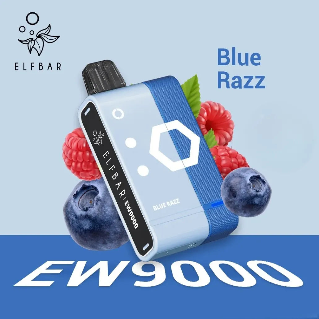Blue Razz - Elf Bar EW9000 Prefilled Pod Kit 9000 Puffs in Dubai, UAE