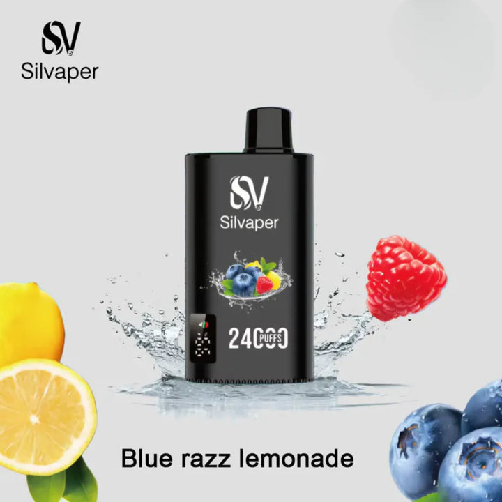Blue Razz Lemonade - Silvaper 24000 Puffs Disposable Vape 2% Nicotine in Dubai, UAE