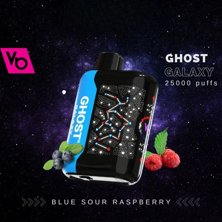 Blue Sour Raspberry  - Vapes Bar Ghost Galaxy 25000 Puffs 20mg Disposable vape in Dubai, UAE