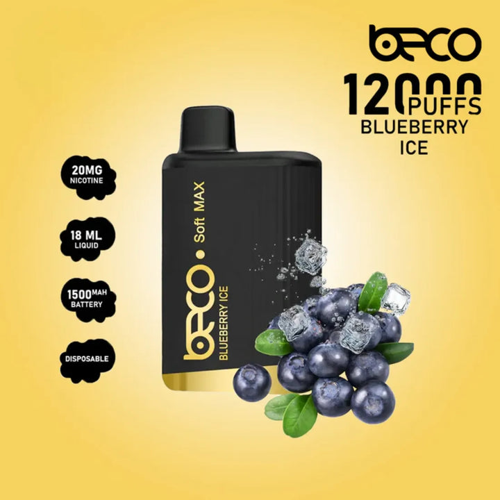 Blueberry Ice  - Beco Soft Max 12000 Puffs Disposable Vape in Dubai, UAE