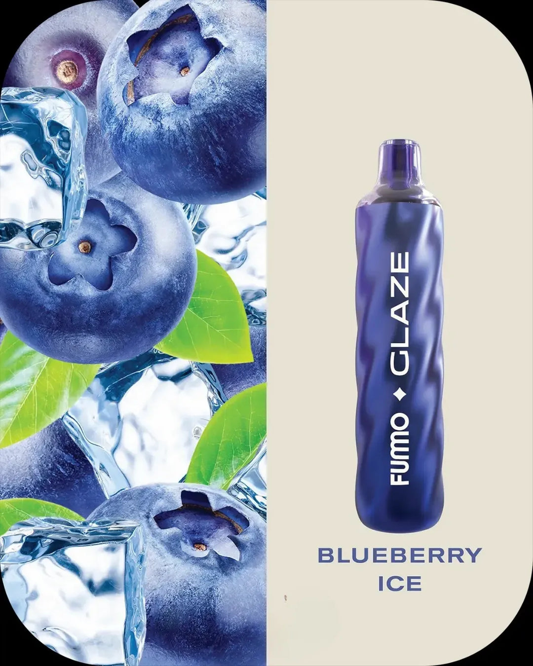 Blueberry Ice  -FUMMO Glaze 4500 Puffs Disposable Vape 20mg Nicotine in Dubai, UAE