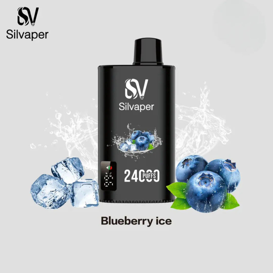 Blueberry Ice - Silvaper 24000 Puffs Disposable Vape 2% Nicotine in Dubai, UAE
