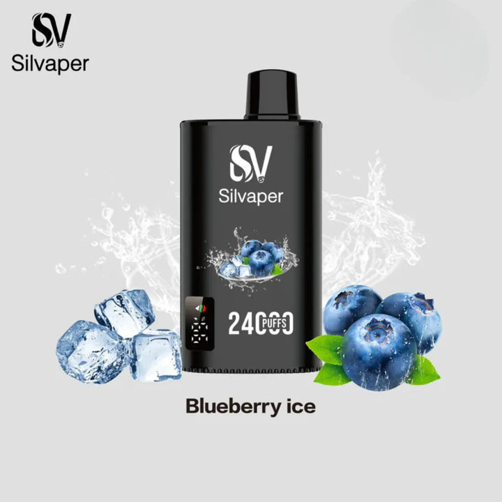 Blueberry Ice - Silvaper 24000 Puffs Disposable Vape 2% Nicotine in Dubai, UAE