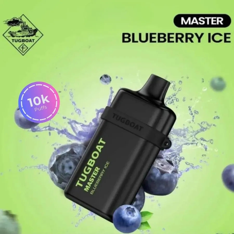Blueberry Ice - Tugboat Master 10000 Puffs Disposable Vape 20mg in Dubai, UAE