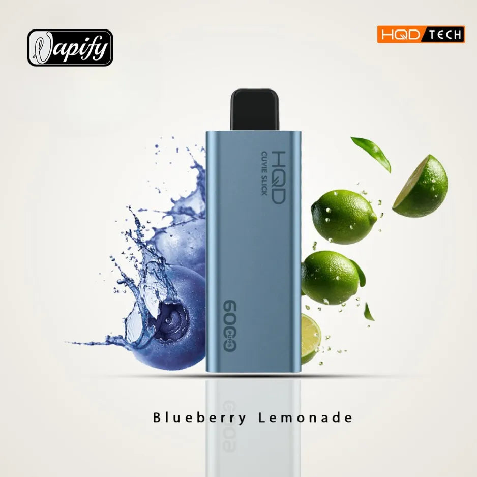 Blueberry Lemonade - HQD Cuvie Slick 6000 Puffs Disposable Vape 2% Nicotine in Dubai, UAE
