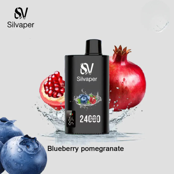 Blueberry Pomegranate - Silvaper 24000 Puffs Disposable Vape 2% Nicotine in Dubai, UAE