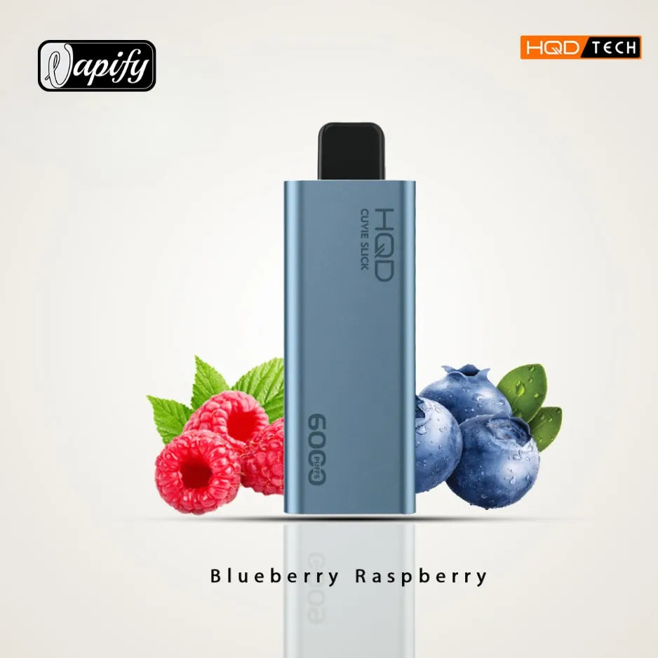 Blueberry Raspberry  - HQD Cuvie Slick 6000 Puffs Disposable Vape 2% Nicotine in Dubai, UAE