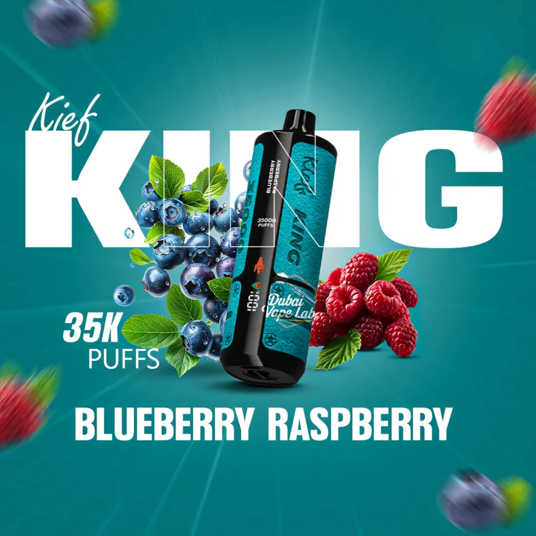 Blueberry Raspberry - KIEF King 35000 Puffs Disposable Vape 3mg in Dubai, UAE