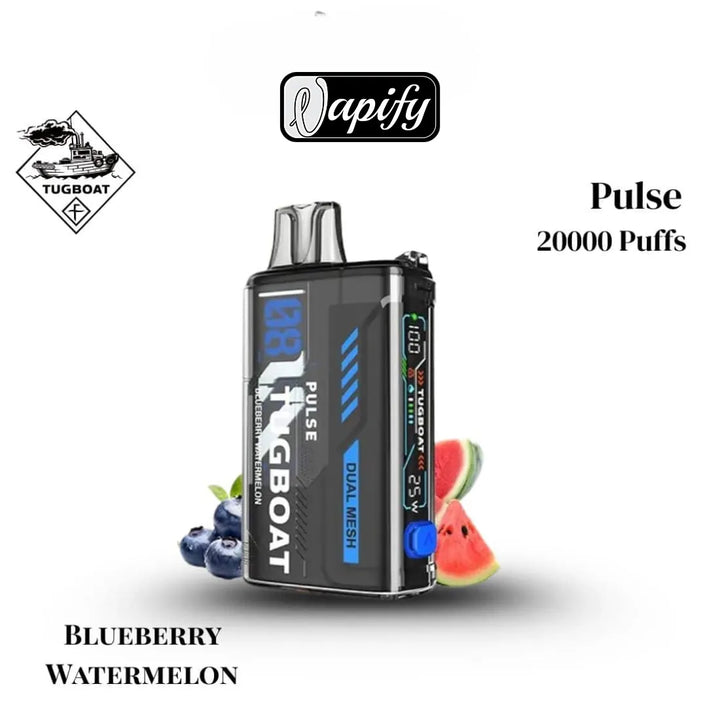 Blueberry Watermelon - Tugboat Pulse 20000 Puffs Disposable Vape 50mg in Dubai, UAE