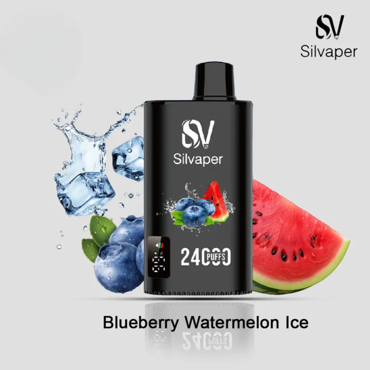 Blueberry Watermelon Ice - Silvaper 24000 Puffs Disposable Vape 2% Nicotine in Dubai, UAE