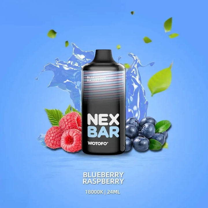 Blueberry Raspberry  - Wotofo Nex Bar 18000 Puffs Disposable Vape 20mg in Dubai, UAE